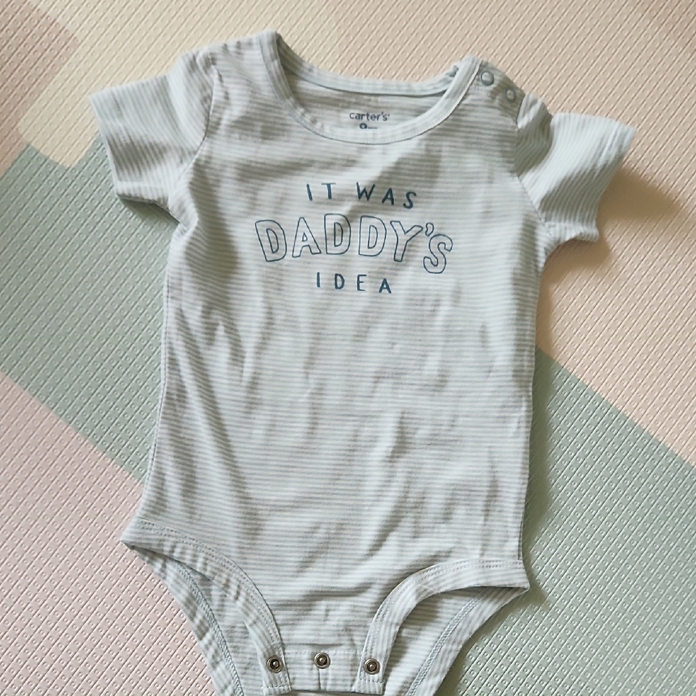 💙9M Baby Bodysuit - "It Was Daddy's Idea"